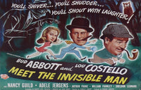 ABBOTT & COSTELLO MEET THE INVISIBLE MAN 1951 REPLICA MOVIE POSTER