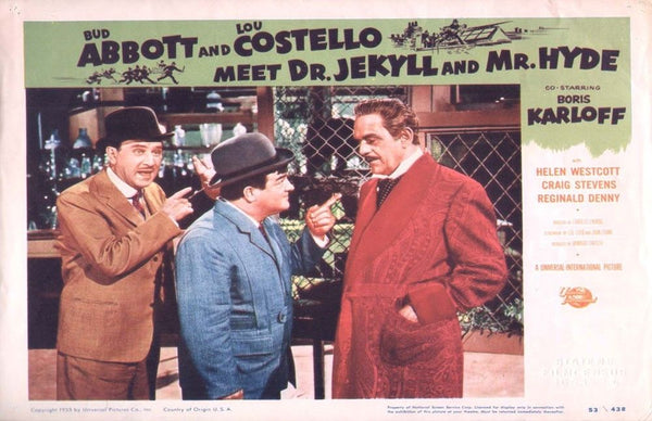 ABBOTT & COSTELLO MEET DR. JEKYLL & MR. HYDE 1953 REPLICA MOVIE POSTER