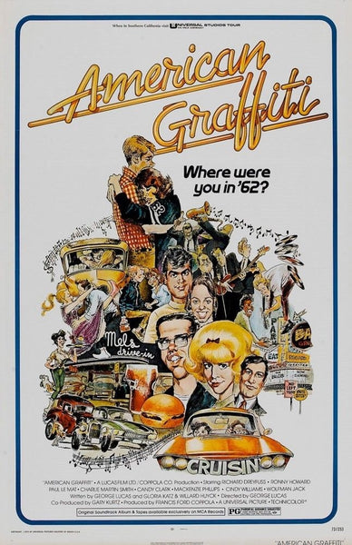 AMERICAN GRAFFITI  REPLICA 1973 MOVIE POSTER