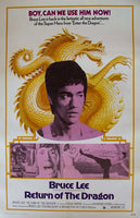 RETURN OF THE DRAGON *BRUCE LEE* REPLICA 1974 MOVIE POSTER